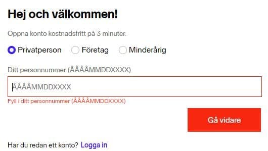 registrera konto nordnet