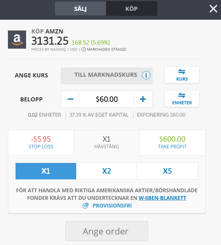 köpa och sälja på etoro