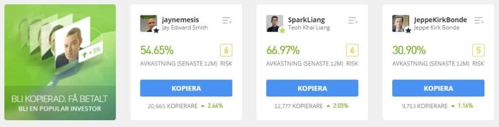 kopiera andra traders via etoro