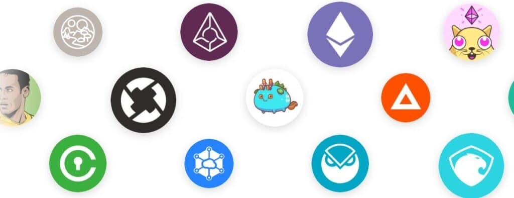 olika kryptovalutor på coinbase