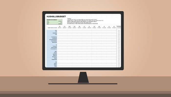 Hushållsbudget – smart kalkyl / mall · Aktiekunskap.nu Hushållsbudget – smart kalkyl / mall · Aktiekunskap.nu