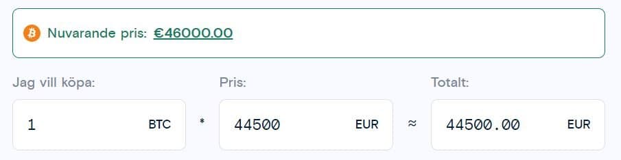 lägga order på trijo lägga order på trijo